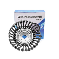 6 pouces 8 pouces brosse à essence en acier inoxydable fil torsadé outils de coupe de roue coupe-herbe brosse métallique tondeuse à gazon