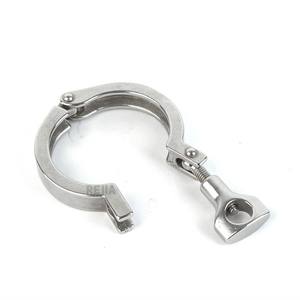 Abrazadera de acero inoxidable 304 de un solo pin resistente con tuerca de mariposa para virola TC <span class=keywords><strong>1</strong></span>,5" - Product Image 1