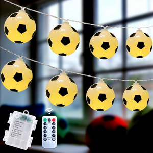 Guirnalda <span class=keywords><strong>de</strong></span> Luces LED con Forma <span class=keywords><strong>de</strong></span> Balón <span class=keywords><strong>de</strong></span> Fútbol, 8 Modos, Alimentación por Batería/USB, Luces Decorativas para la Copa <span class=keywords><strong>Mundial</strong></span> <span class=keywords><strong>de</strong></span> Fútbol 2026, Decoración para Fiestas Deportivas - Product Image 3