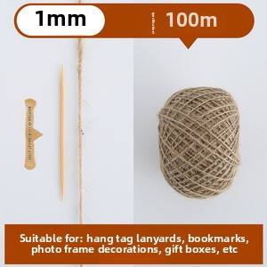 Grille de tissage faite à la main Photo décoration murale 100% corde de <span class=keywords><strong>chanvre</strong></span> chaîne bricolage matériel épais mince étiquette corde de reliure avec cordon de serrage - Product Image 6