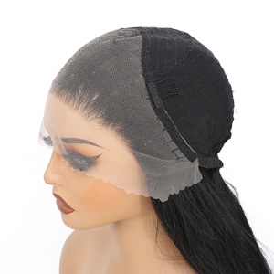 Parrucche in Fibra Sintetica da 30 Pollici per Donne, Lunghe Stratificate Marroni Bionde Rosse, con Frontale in Pizzo 13x4, Baby Hair, Moda, Onde Naturali, Resistenti al Calore - Product Image 3