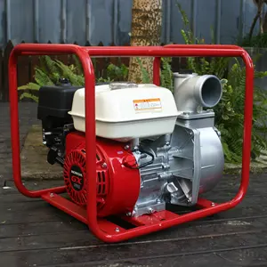 Gx160 bomba de água gasolina limpa original, 3 polegadas, motor alimentado por honda