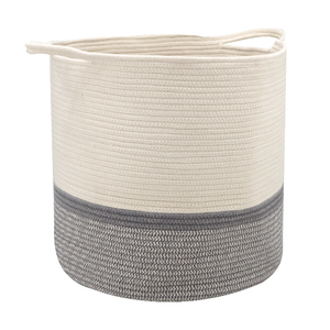 Large size cotton rope basket laundry baskets cotton rope organizer storage basket
