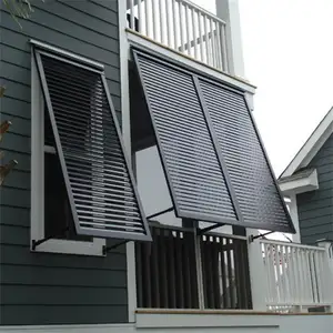 Vertical Louvers New Design Aluminum Louver Window /Aluminum Glass Windows Bahama Shutters