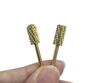 Oro 4XC Acero de tungsteno Esmalte de uñas Cabezal de pulido Eliminación de uñas Herramienta eléctrica para mejorar uñas