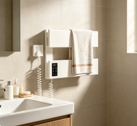 Sèche-serviettes électrique mural intelligent à commande tactile, porte-serviettes, séchage et stérilisation pour salle de bain