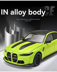Modellino Auto in Metallo Pressofuso <span class=keywords><strong>1</strong></span>:<span class=keywords><strong>24</strong></span> BMW M3 Sportiva con Suoni e Luci, Funzione Pull-back, Porte Apribili, Regalo da Collezione, Giocattolo per Ragazzi - Product Image 6