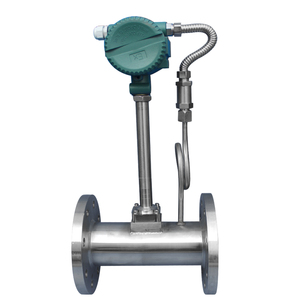 Trung Quốc chi phí thấp cao IP65/IP67 Độ chính xác lỏng gas hơi nước thép không gỉ hiển thị kỹ thuật số mặt bích gắn Vortex lưu lượng kế - Product Image 3