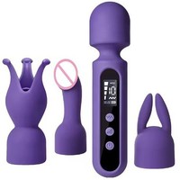 Kovida Großhandel LED-Display Silikon ABS Kunststoff Vibrator Sexprodukte Massage Sexspielzeug-Set Vibrator-Geschenkset für Frauen