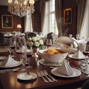 Salvamanteles Clásico Bordado de Metal Plateado Sheffield para Hoteles y Restaurantes, Marca Royal Family, Uso en Todas las Estaciones - Product Image 3