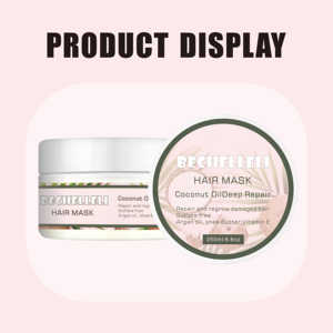 Crème concentrée hydratante végane pour <span class=keywords><strong>cheveux</strong></span>, à base de collagène <span class=keywords><strong>japonais</strong></span> et d'huile de noix de coco, pour femmes noires africaines, marque privée OEM - Product Image 2