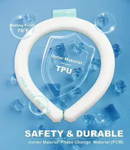 Reusable Premium TPU Cooling Neck Ring/customized Shape /ice Neck Ring