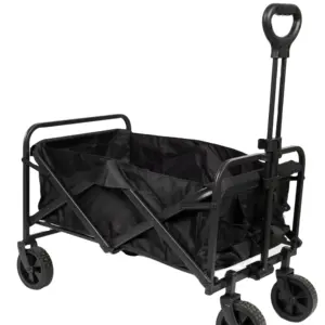 Cores personalizadas Heavy Duty Folding Wheeled Wagon Cart Utilitário Dobrável Kids Wagon Cart Com Canopy
