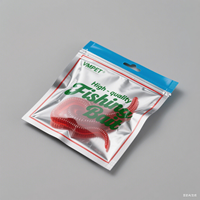 Sacs en plastique PE recyclables à trois côtés scellés avec film d'aluminium Mylar avec fermeture éclair pour les fruits de mer et l'agriculture Personnalisable