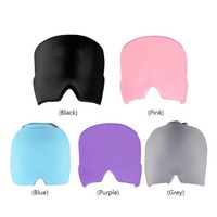 Thérapie par le chaud et le froid, coussin de glace réutilisable pour soulager les migraines, bandeau pour la tête, soulagement des maux de tête et des migraines, gel de glace pour la tête