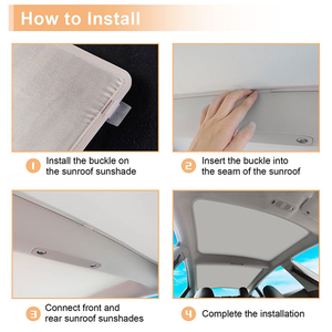 Accessoires de voiture Xiangta pour Tesla Model 3 Highland, rideau de voiture, pare-soleil de toit ouvrant, pare-soleil rétractable - Product Image 5