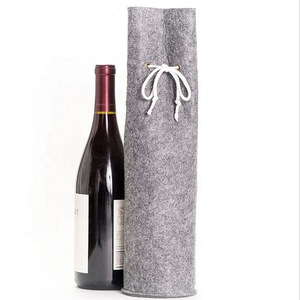 Felt wine <b>bag</b> manufacturer, custom-made drawstring wine storage <b>bags</b>, dustproof champagne packaging <b>bags</b>. - Product Image 5
