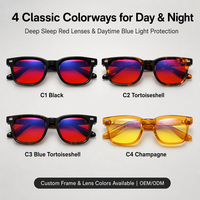 Lunettes de sommeil carrées en acétate anti-lumière bleue, verres teintés, monture anti-rayons bleus, OEM, personnalisables, vente en gros