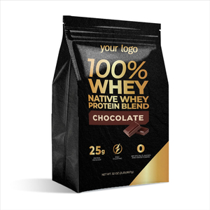 Poudre de Protéine de Lactosérum au Chocolat OEM 2LB 907G Sans Gluten Croissance Musculaire Récupération Nutrition Sportive Compléments Alimentaires à Base de Plantes - Product Image 1