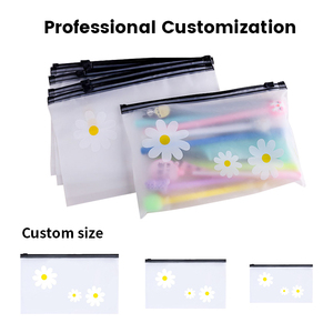 Tùy chỉnh in logo EVA rõ ràng Dây Kéo Túi trượt Zip khóa t Áo sơ mi đồ lót túi may mặc mờ mờ quần áo đóng gói túi nhựa - Product Image 4