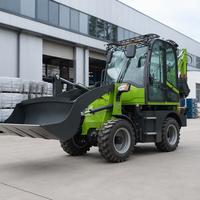 Chargeuse-pelleteuse compacte 4x4 certifiée CE avec cabine fermée et garantie d'un an à vendre