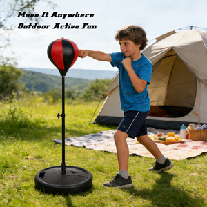 ชุดฝึกซ้อม<span class=keywords><strong>มวย</strong></span>แบบปรับได้ PU สำหรับเด็กและวัยรุ่น พร้อมลูกบอลฝึกความเร็ว ฐานตั้งพื้น ใช้ได้ทั้งในบ้านและนอกบ้าน โรงงานขายส่ง - Product Image 4