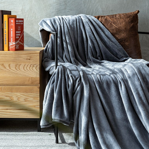 Manta Raschel de poliéster suave personalizada Manta de <span class=keywords><strong>cama</strong></span> polar de franela multiusos de doble cara - Product Image 3