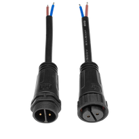 Adaptateur M25 à connexion rapide autobloquante mâle-femelle pour applications aérospatiales, UHF FPC, alimentation PCB, étanche IP68, 500V 16A, contact en cuivre