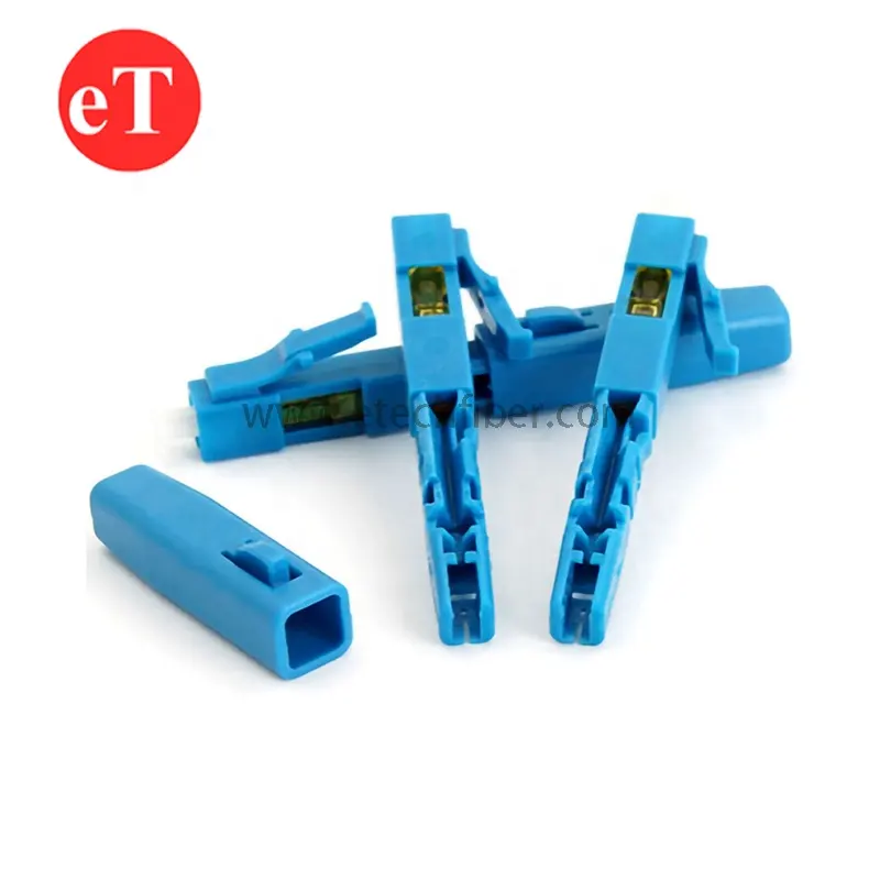 Fusion LC UPC APC connection device for 0.9mm 2.0mm 3.0mm FTTH Drop cable Singlemode Fiber Optic Field Fast Connector