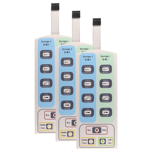 OEM Factory Durable Tactile Membrane Keyboard PET-Membran schalter Grafische Überlagerung für FPC-Fernbedienung Bedienfeld Metall - Product Image 2