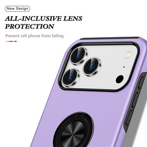 <span class=keywords><strong>Cover</strong></span> per Telefono con Anello Girevole a 360° in Metallo, Custodia Posteriore <span class=keywords><strong>Viola</strong></span> per <span class=keywords><strong>iPhone</strong></span> 17 <span class=keywords><strong>Pro</strong></span> <span class=keywords><strong>Max</strong></span> 15 16 Plus, <span class=keywords><strong>Cover</strong></span> Premium all'Ingrosso - Product Image 6