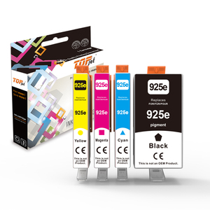 Cartouche d'<span class=keywords><strong>encre</strong></span> couleur compatible Topjet 925 925E, nouvelle arrivée, pour <span class=keywords><strong>imprimante</strong></span> jet d'<span class=keywords><strong>encre</strong></span> HP HP925 8120 8123 8130 8133 8120e 8122e 8138e - Product Image 1