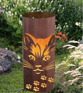 Piliers lumineux en métal pour extérieur, lampes LED pour pelouse, lampadaires de jardin en acier corten - Product Image 5