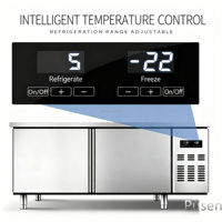 Réfrigérateur sous plan de travail commercial en acier inoxydable de qualité supérieure Réfrigérateur sous table de travail Réfrigérateur