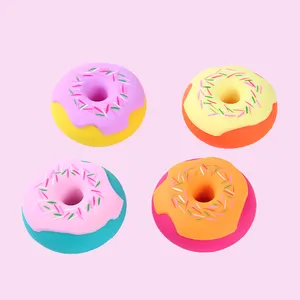 Venta caliente juguetes blandos Postre artificial comida split squeeze donuts ecológico PVA Masa llena fidget pan para niños