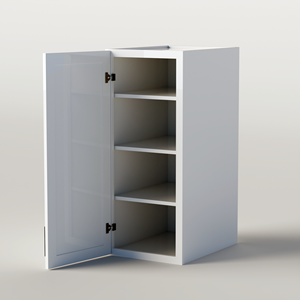 Gabinetes de almacenamiento de pared de cierre suave fáciles de montar, envío gratis, paquete plano, gabinete de pared de madera de una sola puerta para Cocina - Product Image 1