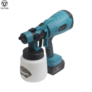 Haute qualité en gros personnalisé <span class=keywords><strong>pas</strong></span> <span class=keywords><strong>cher</strong></span> sans fil 21V Li-ion batterie maison portable jardin outils électriques <span class=keywords><strong>peinture</strong></span> pistolet - Product Image 1