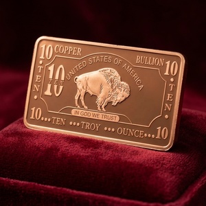 Pièce de monnaie Buffalo en cuivre fin 999 9999, 10 oz, cuivre pur, bison américain, objet de collection - Product Image 5