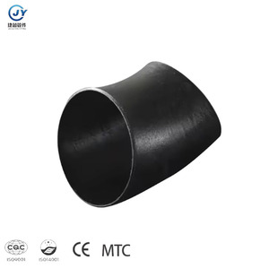 ASME B16.9 B16.28 High Pressure Industrial <strong>Pipe</strong> <strong>Fittings</strong> 45 90 180 Degree Black Seamless Carbon Steel Elbow Butt <strong>Welded</strong> - Product Image 2
