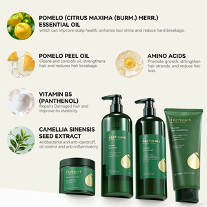 FORHEART OEM Marque Privée <span class=keywords><strong>Shampoing</strong></span> Traitant Antichute et Antipelliculaire Hydratant à Base de Plantes, Kit de Soins Capillaires Naturel et Biologique <span class=keywords><strong>Sans</strong></span> <span class=keywords><strong>Sulfate</strong></span> - Product Image 3