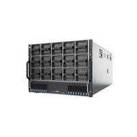 Server AI Rak-mount 8U Barebone Mendukung Prosesor Intel Xeon Scalable Generasi ke-4/ke-5 Ganda, 32 Slot DDR5, 8 Modul GPU.
