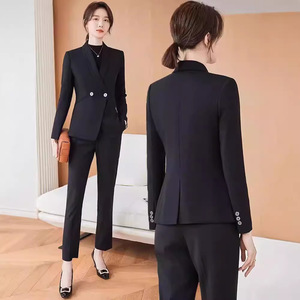 Women's Suit Set Polyester Formal Full Sleeve Spring Anti-Wrinkle Work Clothes - Product Image 3