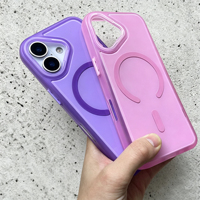 Coque de téléphone magnétique 2-en-1 en TPU et PC avec plaque transparente remplaçable pour iPhone 17 16 15 Pro Max – Dos modulaire interchangeable et personnalisable