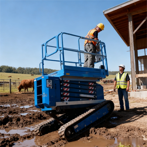 Élévateur à ciseaux tout-terrain autopropulsé de 12m avec composant de noyau de moteur pour les travaux tout-terrain - Product Image 2