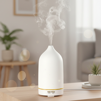 Diffuseur d'huiles essentielles en céramique 150 ml, diffuseur d'arômes ultrasonique à brume froide, coloré, pour la maison