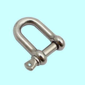 RICHWITS 304 Stainless Steel D-<b>Shackle</b> Dee and Snap <b>Shackles</b> for Hardware Galvanized Chain Link Lifting <b>Shackle</b> - Product Image 1
