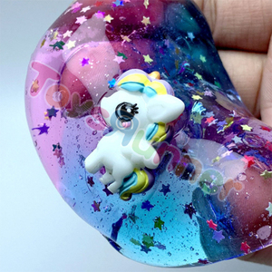 Accesorios de Unicornio, Decoraciones, Juguete Suave para Niños, Lascas Brillantes, Cristal, Plastilina, Slime, Twist - Product Image 2