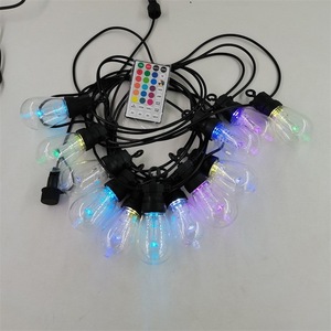 Solar Led Light <b>Strings</b> 14 Bulbs Outdoor <b>Garden</b> Patio Decor With Solar Panel And Stakes - Product Image 3