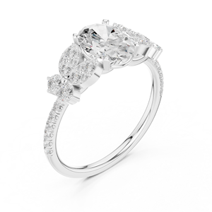 Anillo de Diamantes Moderno de 14Kt, 18Kt y 22Kt, Creados en Laboratorio, para Mujer, Chapado en Rodio, Elegante, para Boda, Compromiso, Joyería Nupcial - Product Image 4