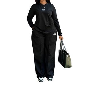 ชุดลำลองฤดูหนาวสำหรับผู้หญิง ลายปัก 3 มิติ แขนยาว ความยาวเต็มตัว ทรงปกติ ชุด 2 ชิ้น - Product Image 6